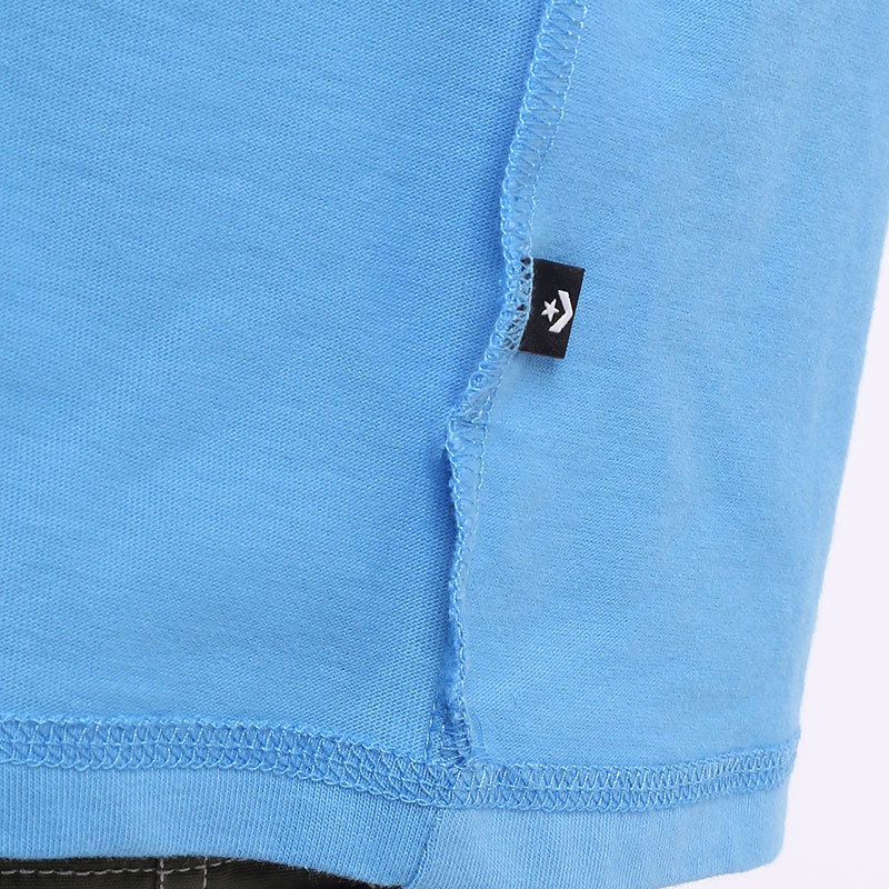 мужская голубая футболка Converse T-Shirt 10020975438 - цена, описание, фото 4